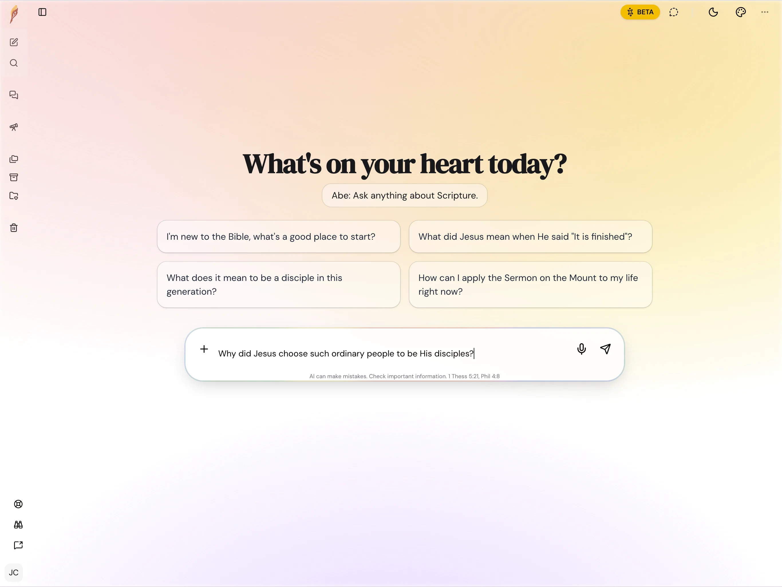 Chat with Abe - AI Bible Scholar